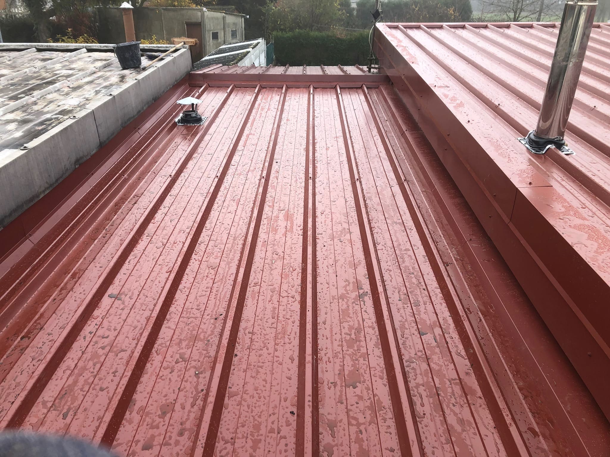 Toiture bac acier à Béthune